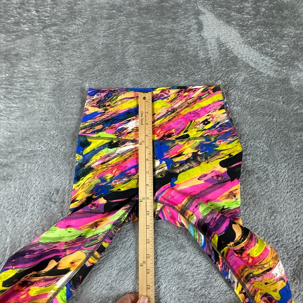 Lululemon Leggings Women's 6 Wunder Train Abstract‎ Print High Rise Activewear - Picture 11 of 12